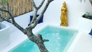 BnB Villa Jogja, Penginapan Bernuansa Yunani Lengkap Private Pool, Cocok untuk Gathering dan Kumpul Keluarga