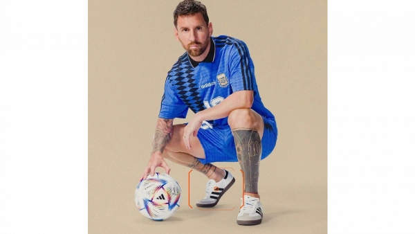 Lionel Messi adidas samba